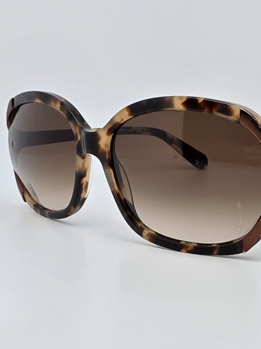 Kate Spade New York Laurie Carmel Tortoise Frame Brown Gradient Lens Sunglasses
